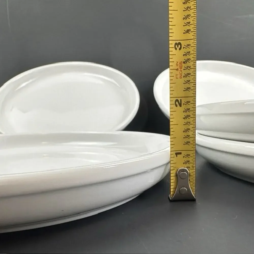 Crate and Barrel Cafeware II Salad Plate White Porcelain 8 1/4